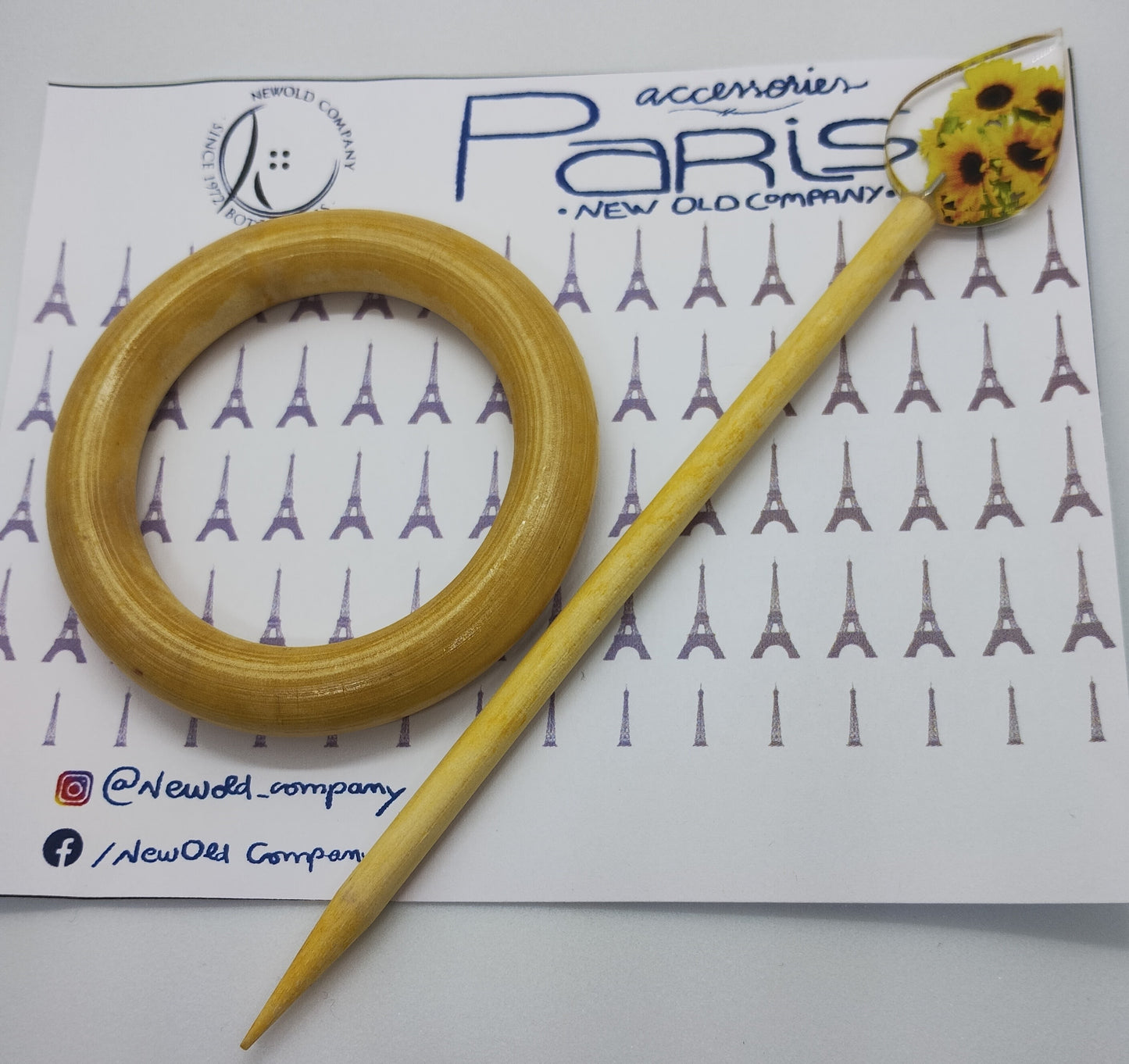 Pins i tre til sjal eller jakker