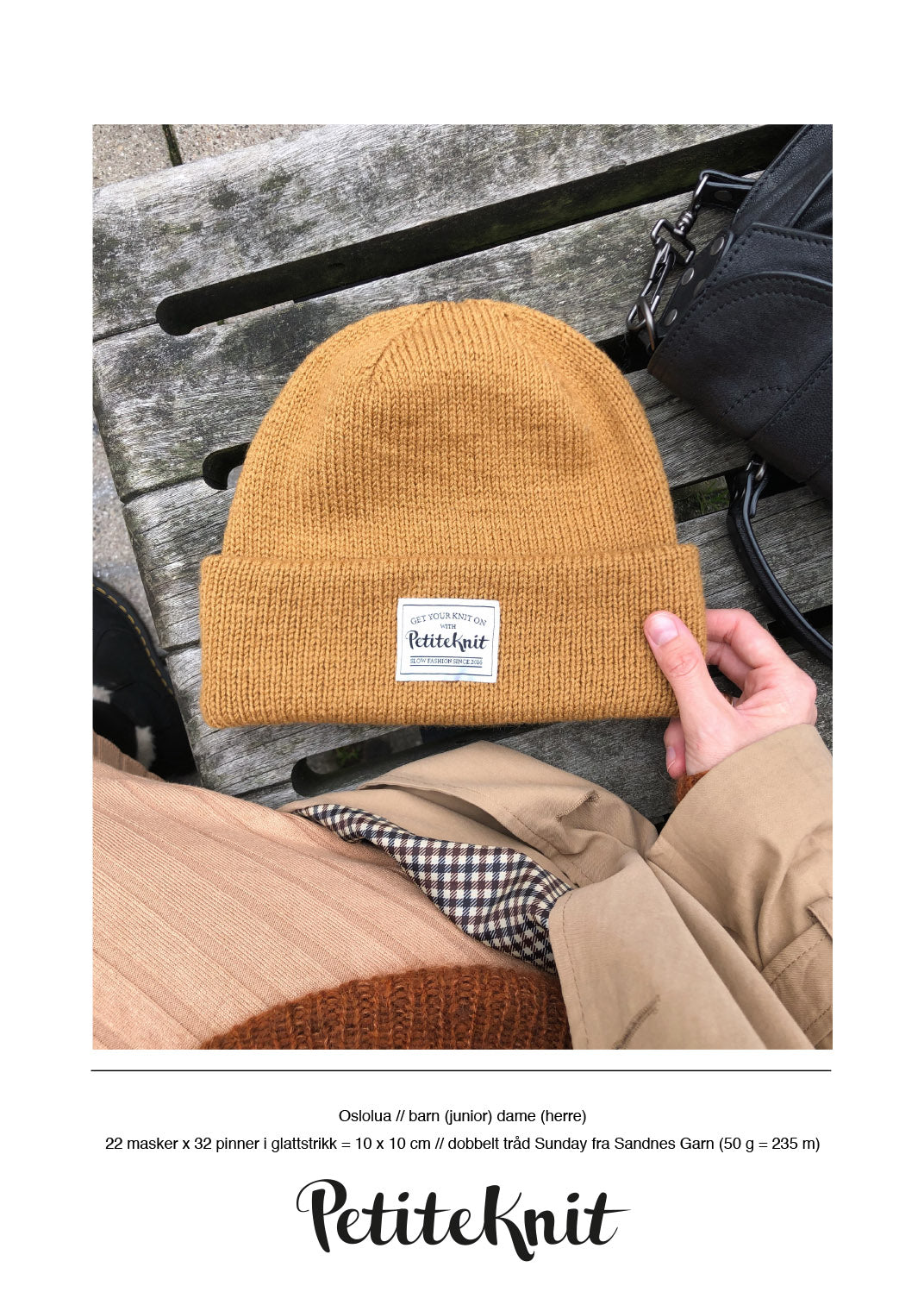 Petitknit oppskrift sjal og luer